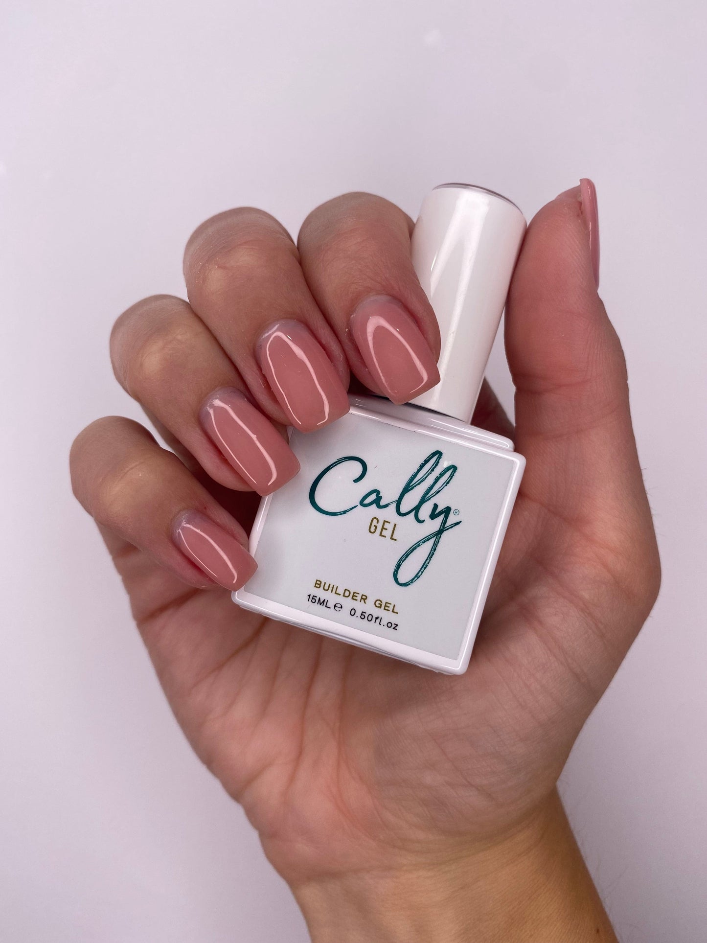 Hand Manicured with Joy Cally Builder Gel Nail Polish & 15ml Bottle in Hand