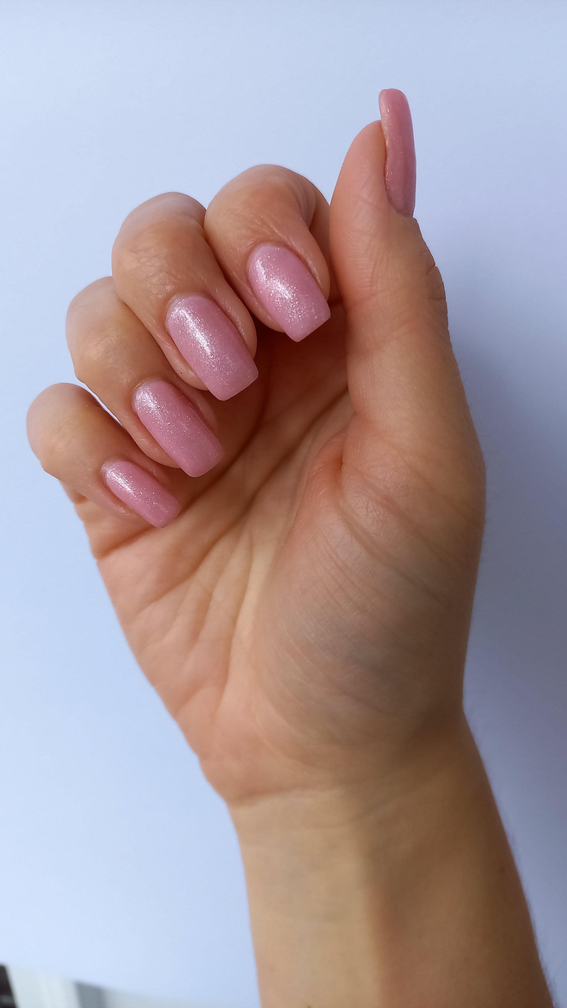 Manicured with Heavenly Pink Cally Gel Nail Polish
