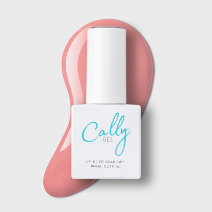 Blush Dream Cally Gel Nail Polish 8ml Bottle & a Colour Sample
