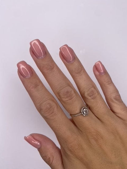 Showing Hand Manicured with Joy Cally Builder Gel Nail Polish