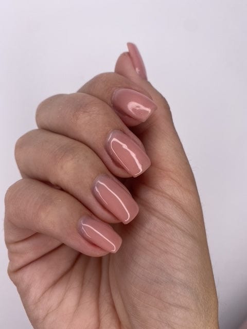 Showing Hand Manicured with Joy Cally Builder Gel Nail Polish