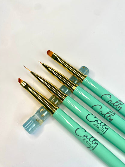 Cally Nail Brush Rest and Brushes