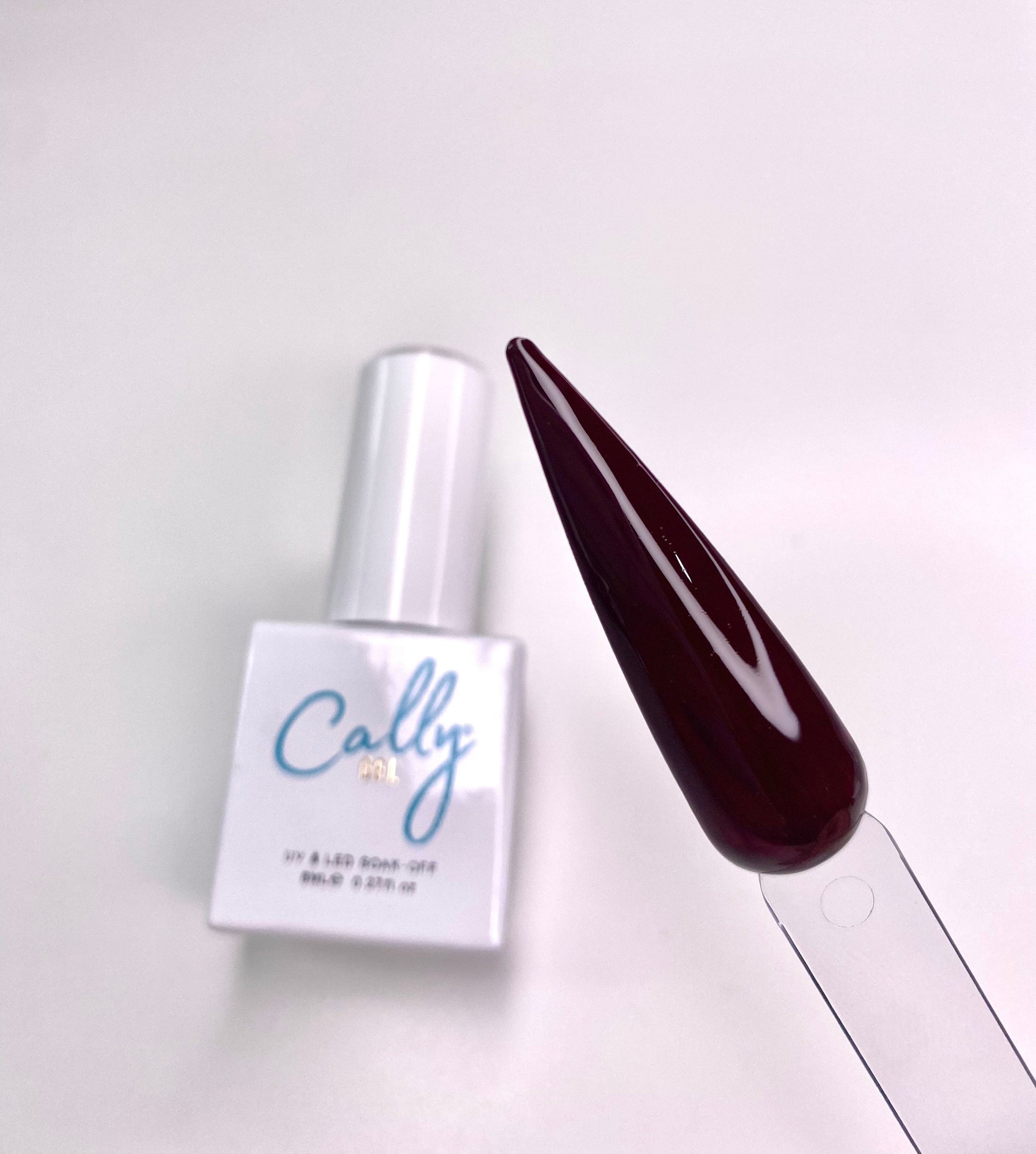 Coffee Bean Cally Gel Nail Polish 8ml Bottle & with a Colour Sample