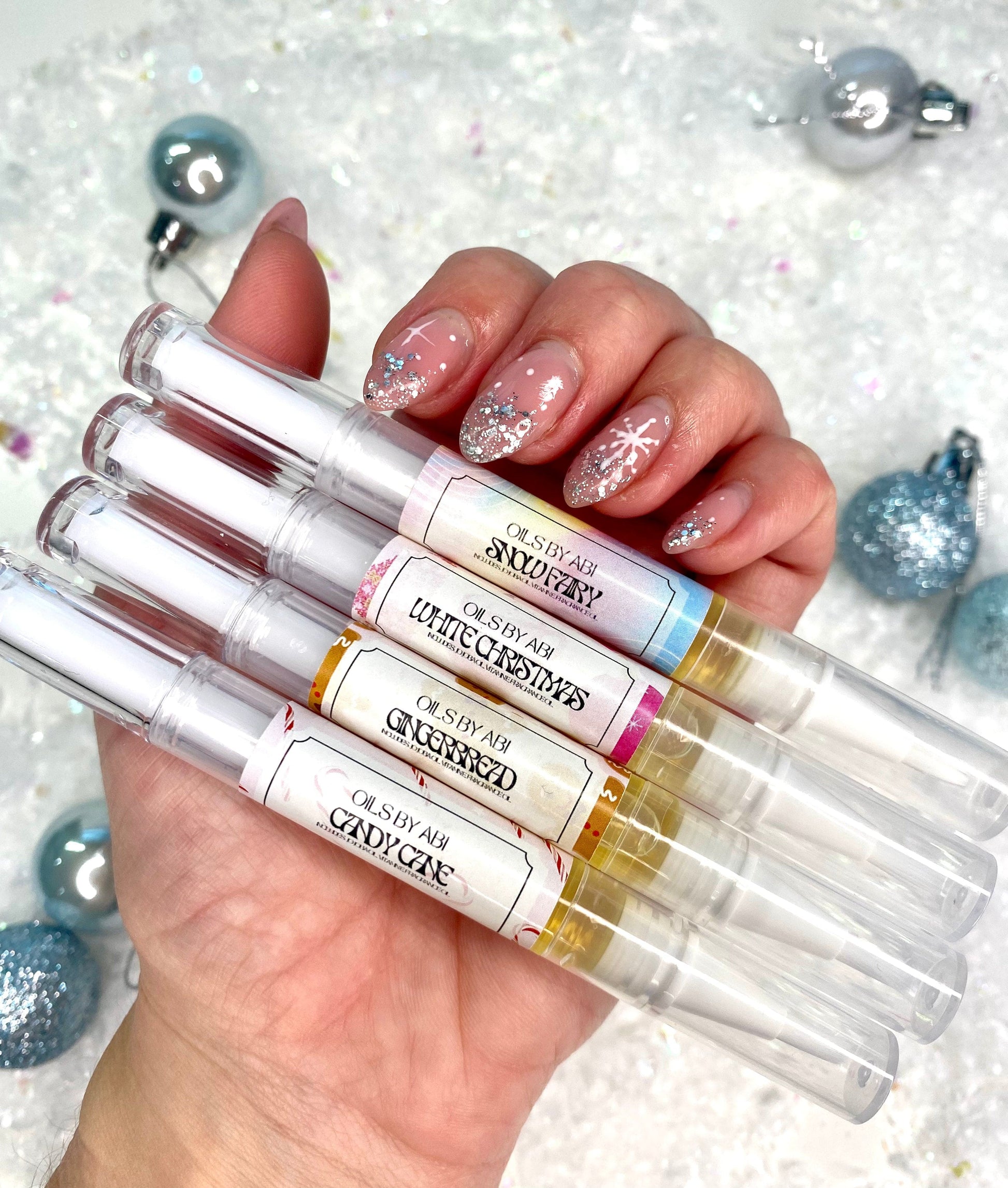 The Full Christmas Cuticle Oil Collection By Abi