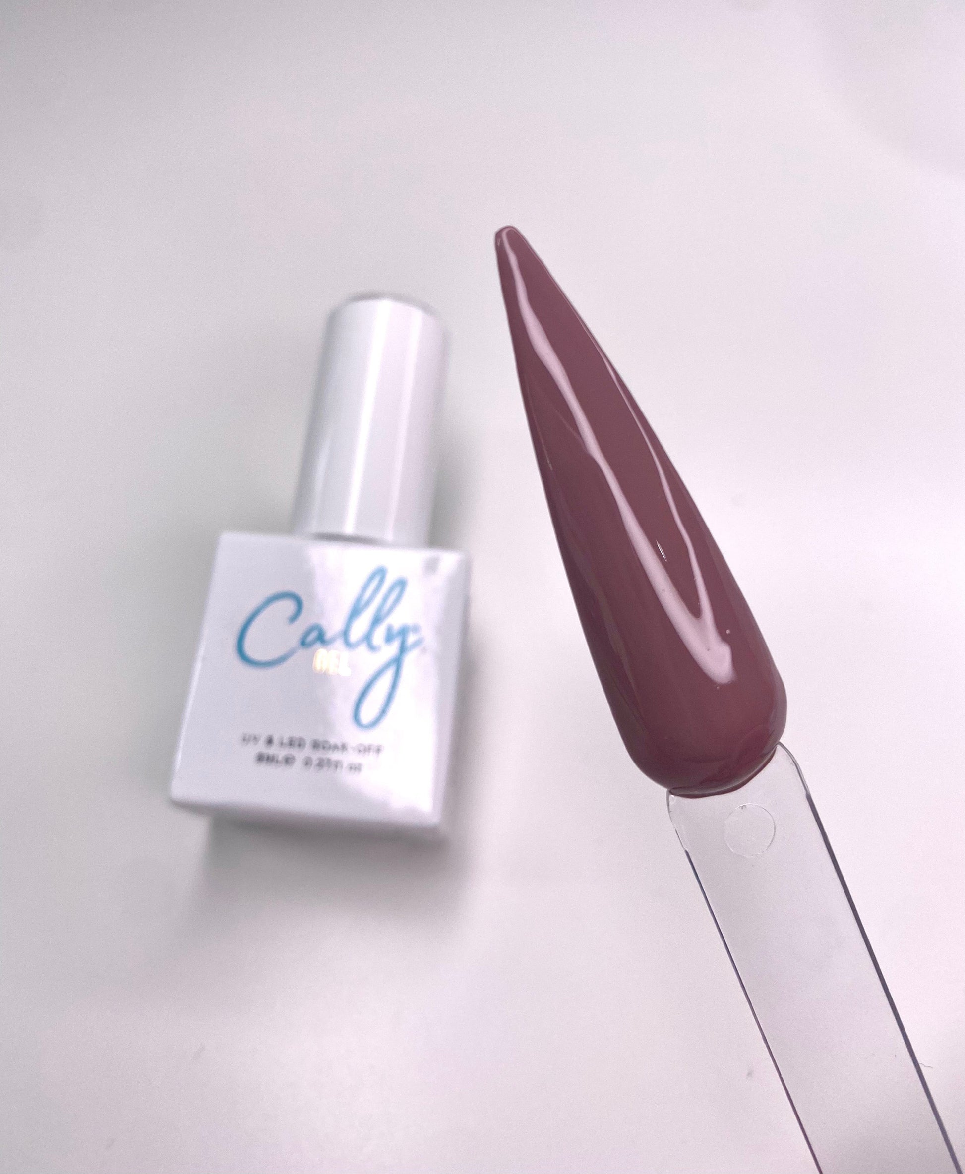 Mocha Milkshake Cally Gel Nail Polish 8ml Bottle & Colour Sample