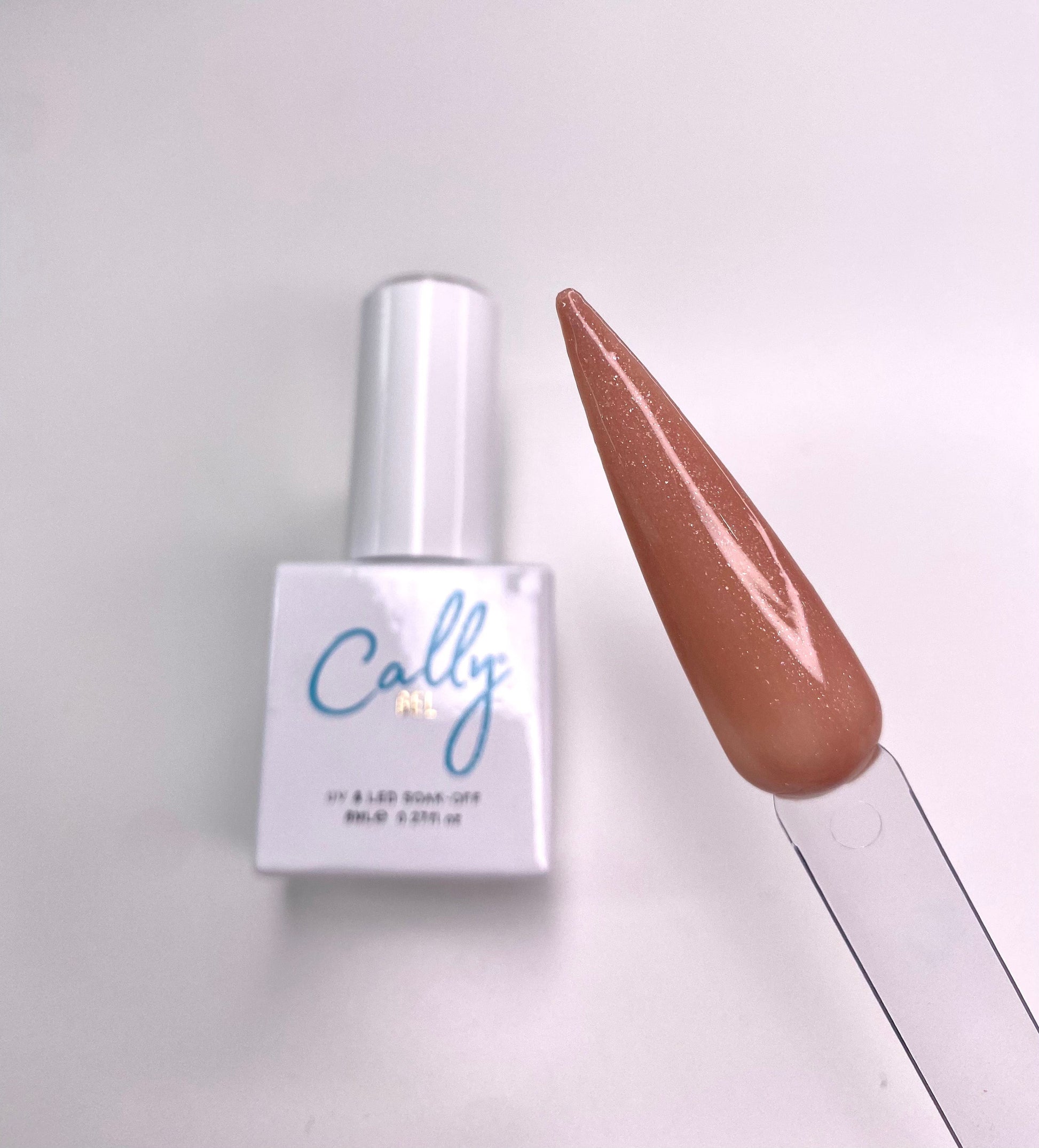 Desert Taupe Cally Gel Nail Polish 8ml Bottle and With a Colour Sample