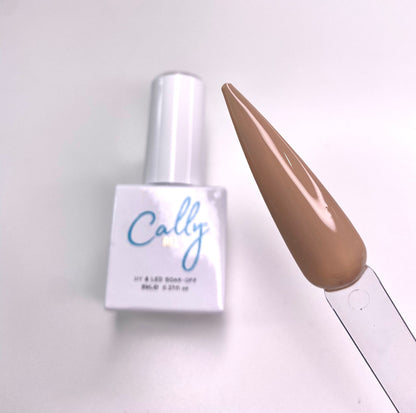 Pebble Cally Gel Nail Polish 8ml Bottle and with a Colour Sample